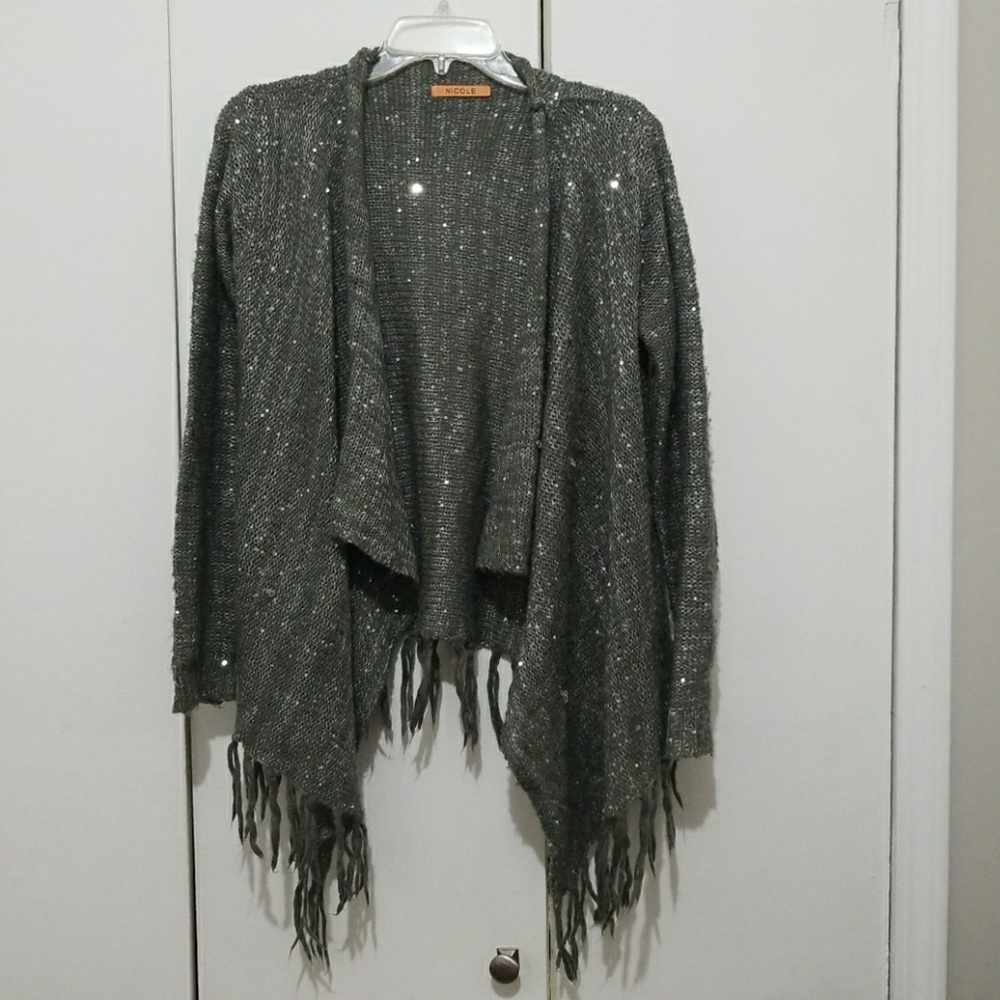 Gray Twinkle Cardigan